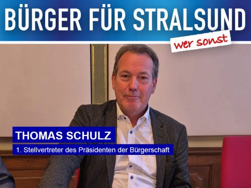 Thomas Schulz 1. Stellvertreter des Präsidenten der Bürgerschaft